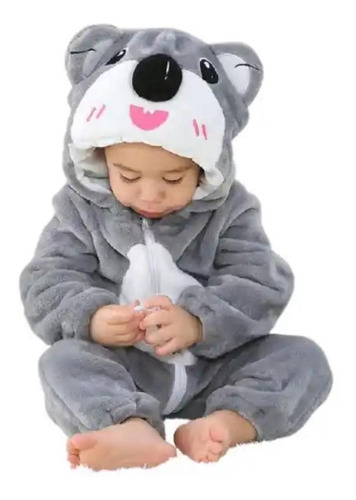 Pijama Polar Disfraz Koala Enterito Polar Bebés 0 - 6 Mesesn