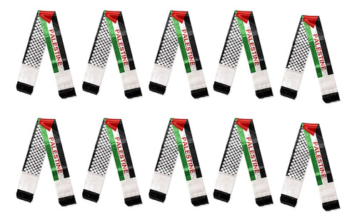 Bufanda De Palestina, 10 Unidades, Con La Bandera De Palesti