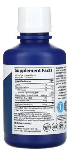 Vitamina D3 Líquida 473 Ml Trace Minerals