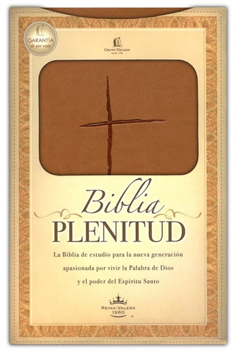 Biblia De Estudio Plenitud Reina-Valera 1960 Tamaño Manual Imitación Piel Terracota