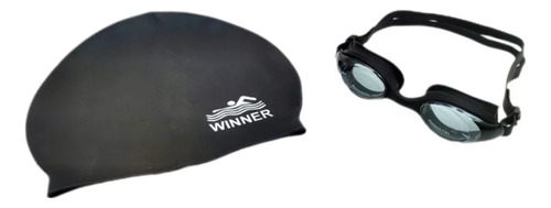 Lente + Gorra + Estuche Winner Pack Protección Uv Y Antifog 