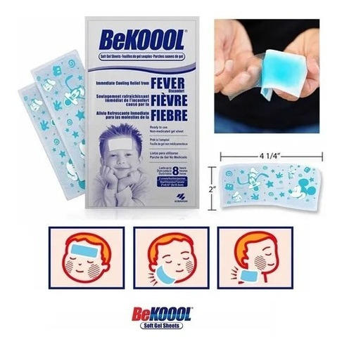 Adesivos Infantil Be Koool Alivio De Febre E Vacina