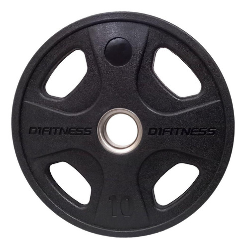 Anilha Elite Emborrachada 4 Grips 10kg