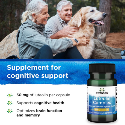 Swanson Luteolin Complex W/rutin - Suplemento De Apoyo Cereb