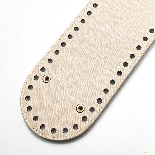 Bolso De Pu Con Parte Inferior De Beige Beige 26cmx8cm