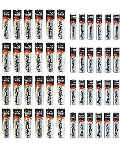 Combo 24x Aa 24x Aaa Energizer Max Alkaline E9/e92 Baterías