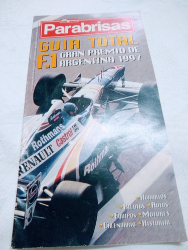 Guia F1 Gran Premio Argentina 97suplemento Revista Parabrisa