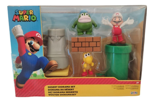 Super Mario Bros Set Diorama Desierto Jakks