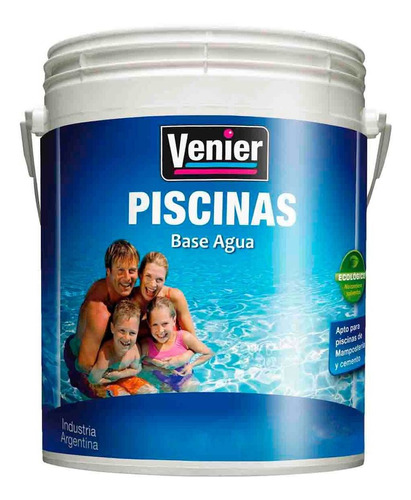 Pintura Piletas Piscina Al Agua Venier Blanco 4lts - Rex