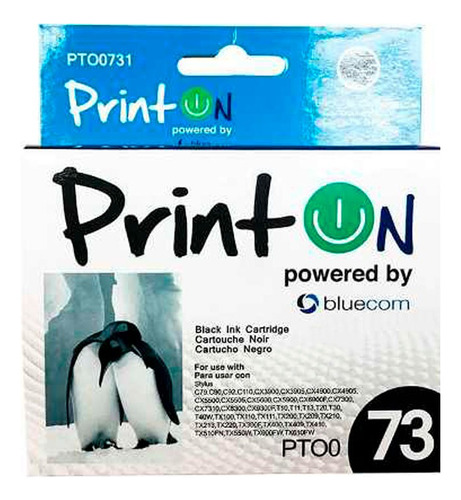 Cartucho Epson Generico 73 T20 C79 C90 Cx4900 5600 Negro