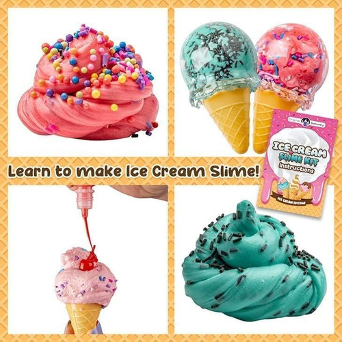 Kit De Slime De Helado, Increíble Kit Para Hacer Slime De He