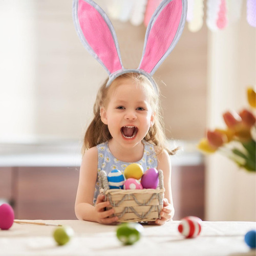 Disfraz De Conejo De Pascua Diadema Con Orejas De Conejo Con