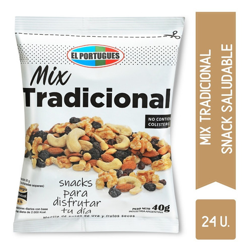 Mix De Frutos Secos Tradicional  - El Portugués - 24u X 40gr