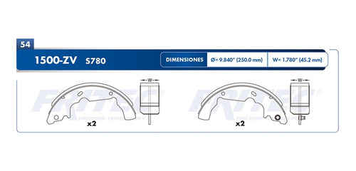 Balatas Tambor Aztek Fritec 2005 3.4l Vulcanizada Pontiac