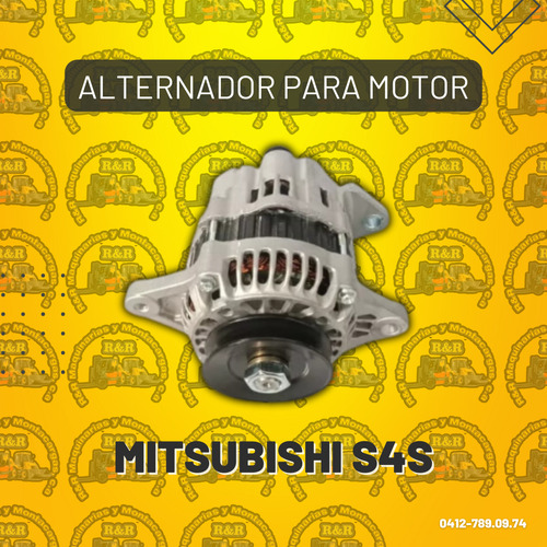 Alternador Para Motor Mitsubishi S4s