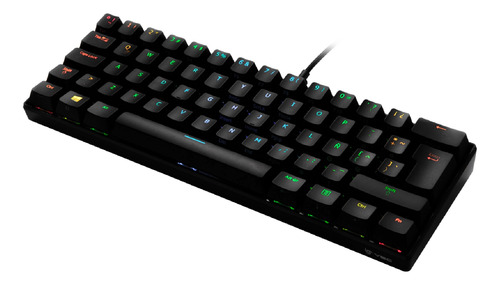 Teclado Mecanico 60% Vsg Mintaka Rgb Black, Switch Blue