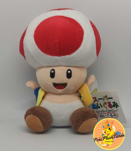 Imagen 2 de 3 de Mario Bros Peluche Toad Hongo Nuevo