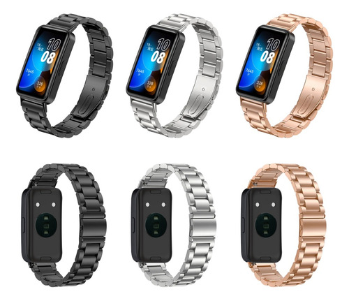 Correa De Acero Inoxidable Para Huawei Band 8 Envío Rápido