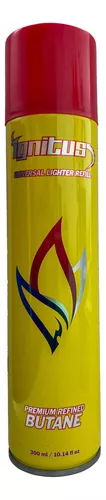 Recarga de Gas Butano para Soplete MXBTG-004-1 4 Pzs Amarillo Cont, 216ml  125g Recargar uo Rellenar Encendedores, ButaneGas-125
