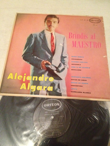 Alejandro Algara Brindis Al Maestro Disco De Vinil Original