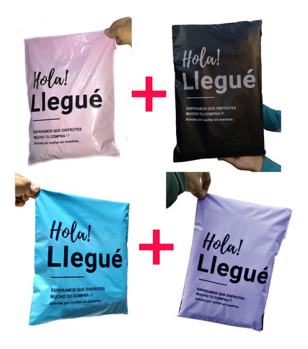 Imagen 1 de 6 de Bolsas Regalo Envios Ecommerce 30x45 Combo 4 Colores X200u