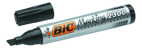 Marcador Permanente Punta Cincel Bic Marking 2300 Negro 1 Pz