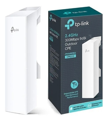 Access Point Exterior Tp-link Pharos Cpe210 Blanco 110v/220v