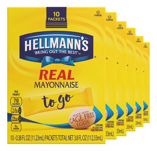 Hellmann's Mayonesa Real Para Un Condimento Cremoso Para San