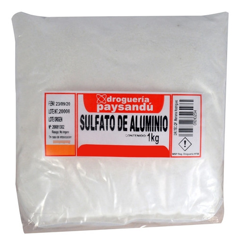 Sulfato De Aluminio 1 Kg