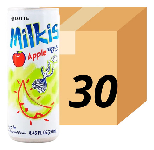 Bebida Coreana Gaseosa Milkis Sabor De Manzana 30 Latas