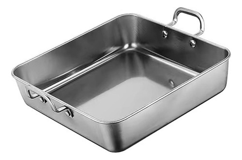Bandeja De Aperitivos Elegante Para Fiestas 21x21cm Plata