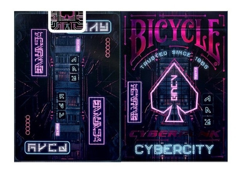 Baraja De Cartas Bicycle Cybercity Cyberpunk
