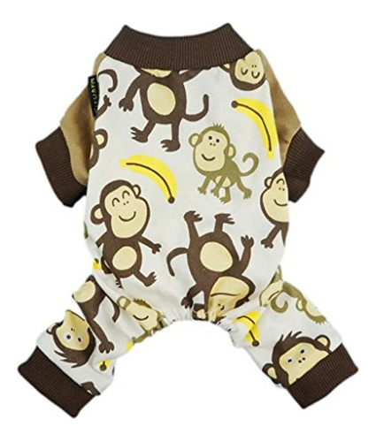 Fitwarm Soft Cotton Adorable Monkey Dog Pijamas Camisa Ropa