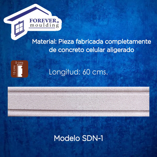 Molduras De Concreto Celular Aligerado Blanco