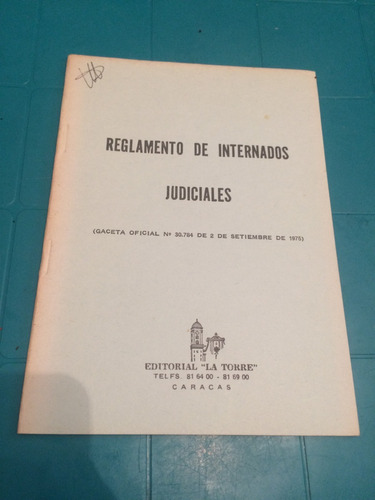 Ley Reglamento De Internados Judiciales Del 75