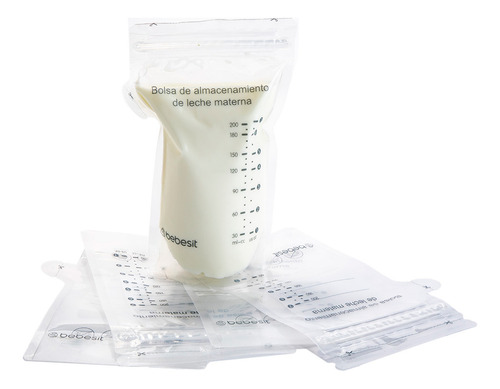 Extractor De Leche Doble Bebesit 10 Bolsas Para Leche 200ml