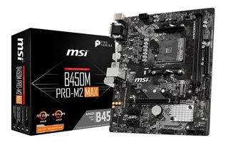 Motherboard Msi B450m Pro-m2 Max Sam4 Insumos Acuario