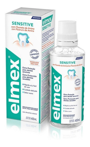 Elmex Sensitive Enjuague Bucal Sin Alcohol 400 Ml