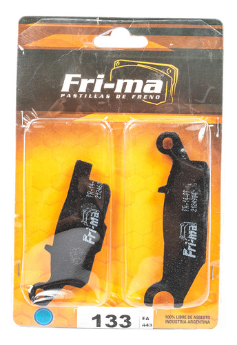 Pastilla De Freno Yamaha Yfm250 Raptor 08/13 Del Izq Frima