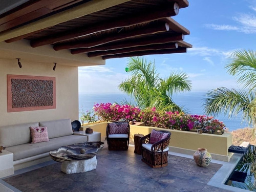 Casa En Venta Con Vista Al Mar En Cerro Del Vigia, Ixtapa Zi