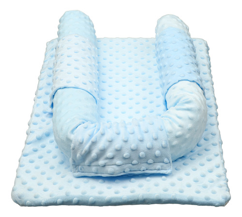 Tumbona De Lactancia Azul Para Bebés, Ergonómica, Antisaliva