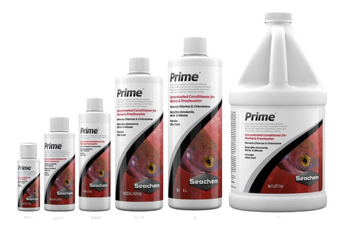 Imagen 5 de 9 de Prime 250ml Seachem Acondicionador Agua Rinde 10000 Litros Acuario