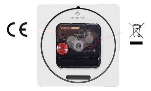 Reloj De Madera Silencioso Analógico Para Escritorio, Modern
