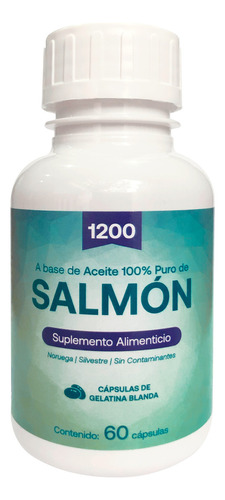 Aceite De Salmón 1200 Padn 60 Cápsulas Sabor Sin Sabor