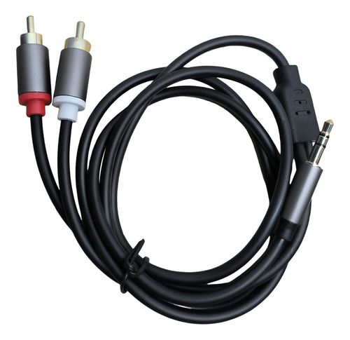 Cable Auxiliar De 3,5 Mm A 2 Rca Para Equipos De Audio 1m