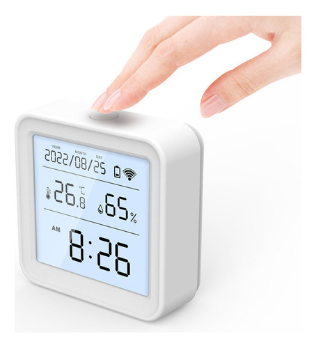 Vv Sensor Termohigrómetro Conexión Remota Wi-fi Smart Life