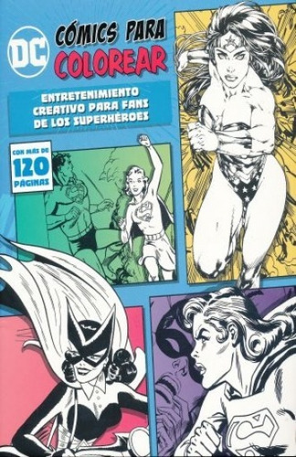 Comics Para Colorear Dc Comics 120 Paginas Heroinas