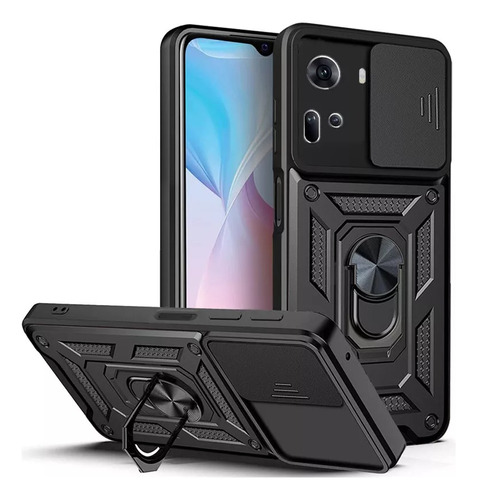 Funda Uso Rudo Oppo Reno 11 5g Protector Anillo Case + Mica