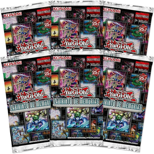 Kit 6 Yugioh Booster Labirinto De Memórias Maze Português