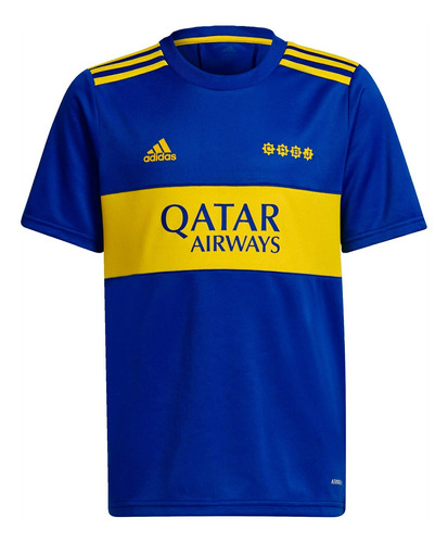 Camiseta Titular Infantil Boca Juniors 21/22 - Azul adidas